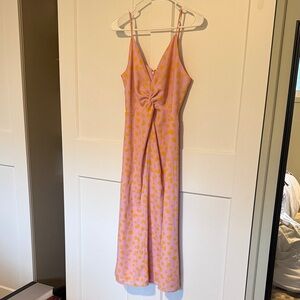 knee length dresses for ladies Dani Floral Strappy Relaxed Midi Dress